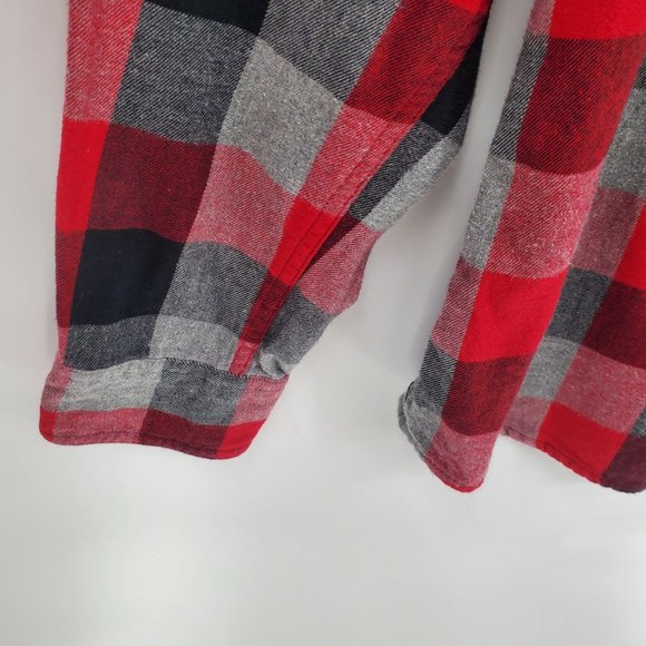 Urban Pipeline Mens Multicolor Plaid Long Sleeve Button Down Shirt Sz L Flannel - Picture 3 of 10